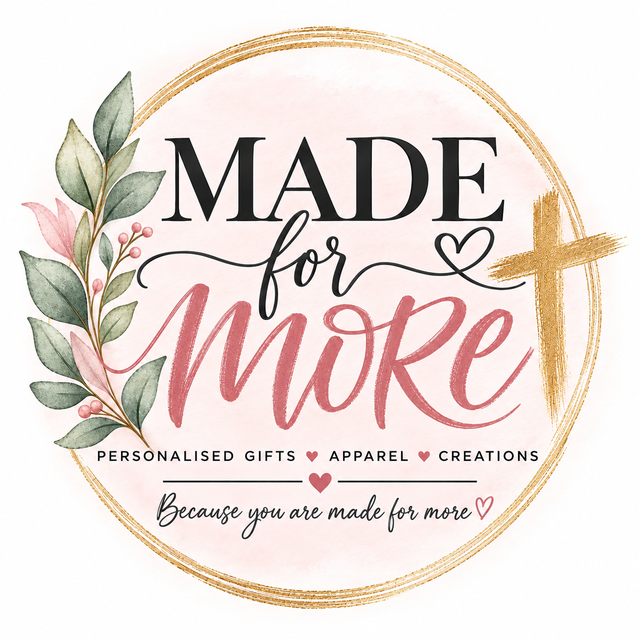 Made For More: personalised gifts, apparel, creations